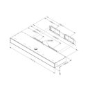 Novy Sockel Umluftbox mit Monoblock-Filter weiß, (98x1100x290 mm) 7941400