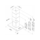 Novy Schachtverlängerung Option B für Inselhaube Flatline schwarz 7642130