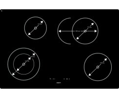 Novy Glaskeramik Power 78 cm 4 Kochzonen 1112