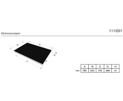 Novy Glaskeramik Power 78 cm 4 Kochzonen 1112