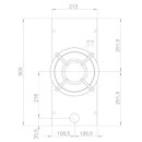 Novy Gas Pro Altar Top 30 cm 1 Kochzone 56002