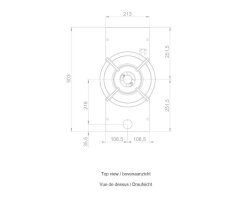 Novy Gas Pro Azuma Top 30 cm 1 Kochzone 56004