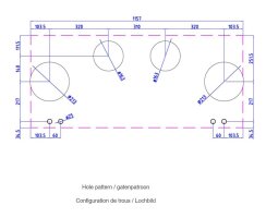 Novy Gas Pro Drum Top 120 cm 4 Kochzonen 56014