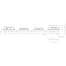 Novy Gas Pro Drum Top 120 cm 4 Kochzonen 56014