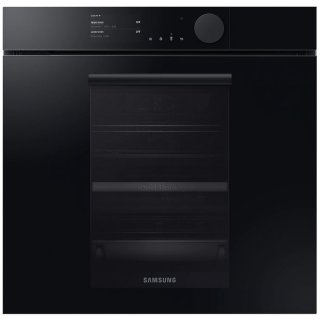 Samsung Infinite Dual Cook Steam Einbaubackofen 60cm, Pyrolyse, Onyxschwarz gl&auml;nzend NV75T8979RK/EG 75L