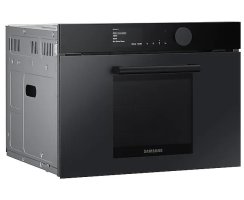 Samsung Infinite Kompakt-Einbaubackofen mit Mikrowelle, Dampfreinigung, WiFi, Onyxschwarz gl&auml;nzend NQ50T8539BK/EG