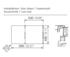 Schock Auflage-Einbauspüle Tia D-100 A Magma inkl. Funktionsschalenset und Multifunktionaler Träger