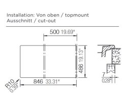 Schock Auflage-Einbausp&uuml;le Tia D-100 A Bronze inkl. Funktionsschalenset und Multifunktionaler Tr&auml;ger