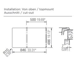 Schock Auflage-Einbausp&uuml;le Tia D-100 A Polaris inkl. Funktionsschalenset und Multifunktionaler Tr&auml;ger