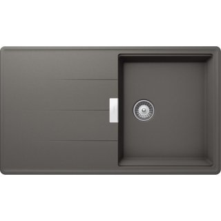 Schock Unterbau-Einbauspüle Tia D-100 U Silverstone inkl. Funktionsschalenset und Multifunktionaler Träger