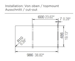 Schock Auflage-Einbauspüle Tia D-100L A Stone inkl. Funktionsschalenset und Multifunktionaler Träger