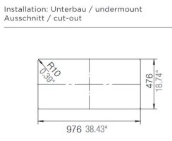 Schock Auflage-Einbauspüle Tia D-100L U Magma inkl. Funktionsschalenset und Multifunktionaler Träger