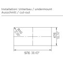 Schock Auflage-Einbauspüle Tia D-100L U Bronze inkl. Funktionsschalenset und Multifunktionaler Träger