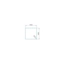 Pyramis Einbauspüle Astris Colora (50x40) 1B Gun Metal 101055801 Flächenbündig