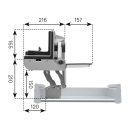 ritter Einbau-Allesschneider AES 62 SL-H silbermetallic/links 544005