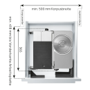ritter Einbau-Allesschneider AES 62 SL-H silbermetallic/links 544005