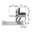 ritter Einbau-Allesschneider AES 62 SR-H silbermetallic/rechts 542005