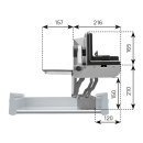 ritter Einbau-Allesschneider AES 72 SR-H sibermetallic/rechts 546005