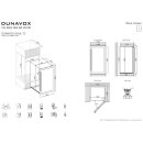 DUNAVOX Einbau Weinkühler Soul-72 - Höhe 123,4cm - 72 Flaschen - Schwarz - DAVS-72.185DB