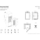 DUNAVOX Einbau Weinkühler Soul-49 - Höhe 88,5cm - 49 Flaschen - Schwarz - DAVS-49.116DB