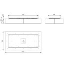 falmec Deckenlüfter Vega, 115 cm, schwarz, Umluft 102135