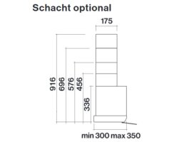 falmec Flachlüfter Move, 80 cm, Edelstahl, Glas weiß 101905