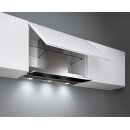 falmec Flachlüfter Move, 80 cm, Edelstahl, Glas weiß 101905