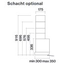 falmec Flachlüfter Move, 80 cm, Edelstahl, Glas weiß 101905