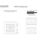 DUNAVOX Einbau Weinkühler Glance-25 - Push to open - 59,5cm - 63L - 25 Flaschen - schwarz - DAVG-25.63DB.TO