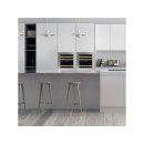 DUNAVOX Einbau Weinkühler Glance-25 - Push to open - 59,5cm - 63L - 25 Flaschen - Edelstahl - DAVG-25.63DSS.TO