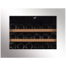 DUNAVOX Einbau Weinkühler Glance-18 - Push to open - 45,5cm - 46L - 18 Flaschen - Edelstahl - DAVG-18.46SS.TO