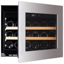 DUNAVOX Einbau Weinkühler Glance-18 - Push to open - 45,5cm - 46L - 18 Flaschen - Edelstahl - DAVG-18.46SS.TO