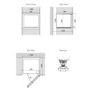 DUNAVOX Einbau Weinkühler Glance-18 - Push to open - 45,5cm - 46L - 18 Flaschen - Edelstahl - DAVG-18.46SS.TO