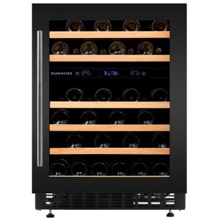 DUNAVOX Unterbau Weinkühler Flow-46D DAUF-46.145DB, 82cm, 145L, 46 Flaschen, schwarz