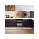 DUNAVOX Unterbau Weinkühler Flow-46D DAUF-46.145DB, 82cm, 145L, 46 Flaschen, schwarz