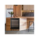DUNAVOX Unterbau Weinkühler Flow, 82cm, 138L, 46 Flaschen, schwarz, DAUF-46.138B