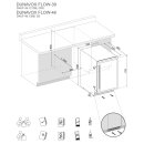 DUNAVOX Unterbau Weinkühler Flow, 82cm, 138L, 46 Flaschen, schwarz, DAUF-46.138B