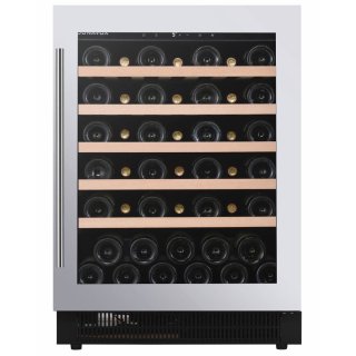 DUNAVOX Unterbau Weinkühler Flow, 82cm, 138L, 46 Flaschen, Edelstahl, DAUF-46.138SS