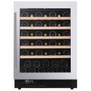 DUNAVOX Unterbau Weinkühler Flow, 82cm, 138L, 46 Flaschen, Edelstahl, DAUF-46.138SS