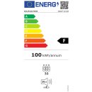 DUNAVOX Unterbau Weinkühler Flow-32 DAUF-32.83SS, Höhe 820mm, 83L, 32 Flaschen, Edelstahl