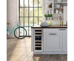 DUNAVOX Unterbau Weinkühler Flow-17 DAUF-17.58DB, Höhe 813mm, 17 Flaschen, schwarz