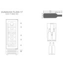 DUNAVOX Unterbau Weinkühler Flow-17 DAUF-17.58DB, Höhe 813mm, 17 Flaschen, schwarz