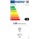 DUNAVOX Unterbau Weinkühler Flow-17 DAUF-17.58DB, Höhe 813mm, 17 Flaschen, schwarz