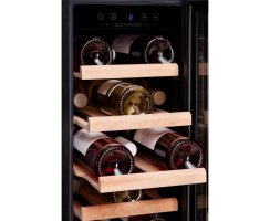 DUNAVOX Unterbau Weinkühler Flow-19 DAUF-19.58B, Höhe 813mm, 19 Flaschen, schwarz