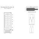 DUNAVOX Unterbau Weinkühler Flow-19 DAUF-19.58B, Höhe 813mm, 19 Flaschen, schwarz
