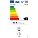 DUNAVOX Unterbau Weinkühler Flow-19 DAUF-19.58B, Höhe 813mm, 19 Flaschen, schwarz