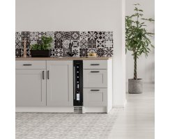 DUNAVOX Unterbau Weinkühler Flow-9 DAUF-9.22B, Höhe 82cm, 9 Flaschen, schwarz