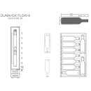 DUNAVOX Unterbau Weinkühler Flow-9 DAUF-9.22B, Höhe 82cm, 9 Flaschen, schwarz