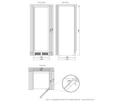 DUNAVOX Stand Weinkühler Grande-166 - Höhe 177cm - 166 Flaschen - schwarz - DX-166.428DBK