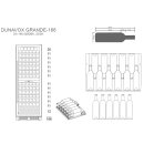 DUNAVOX Stand Weinkühler Grande-166 - Höhe 177cm - 166 Flaschen - schwarz - DX-166.428DBK